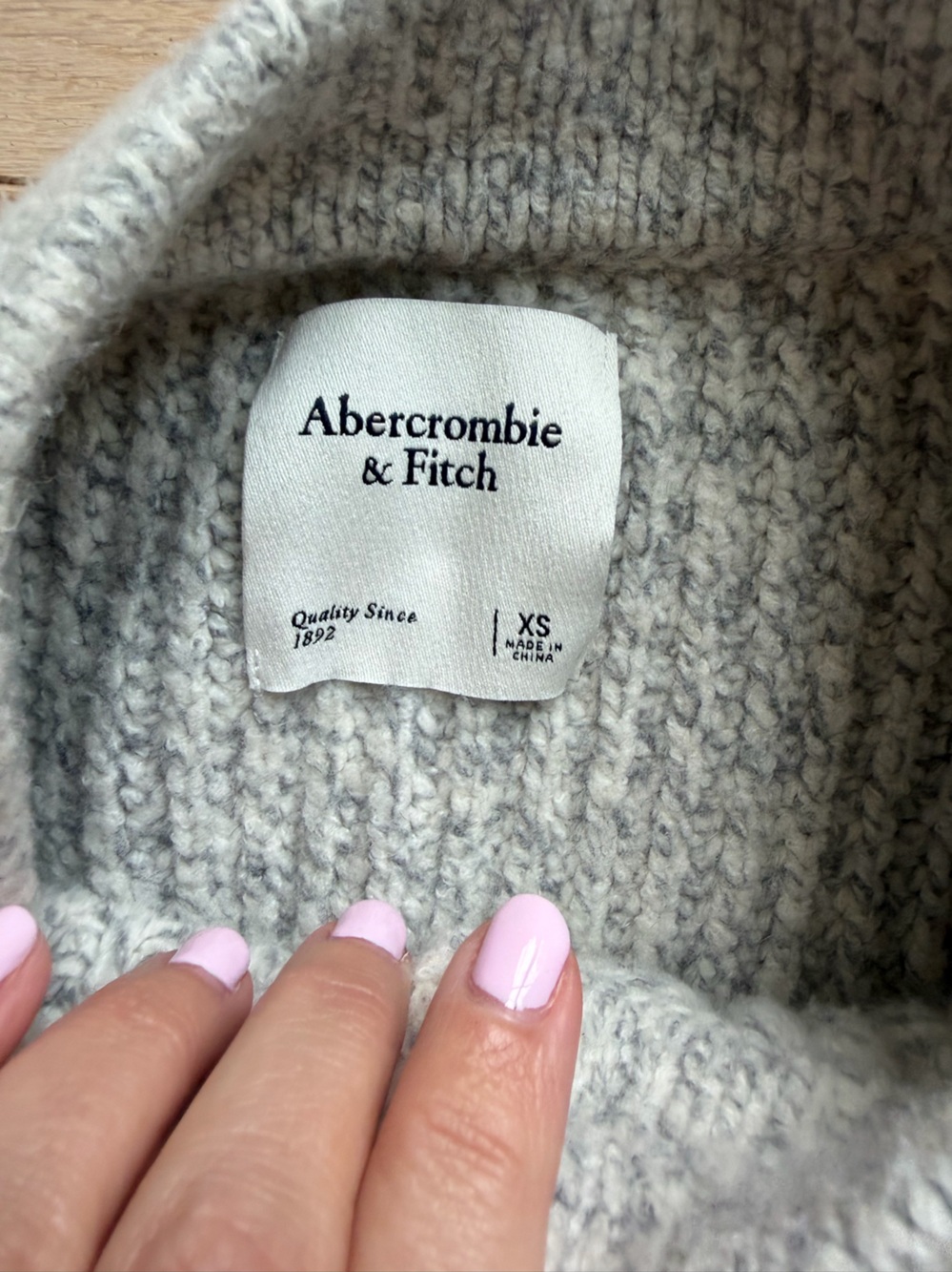 Abercrombie & Fitch Heather Gray Button-Up cardigan XS - Picture 4 of 5